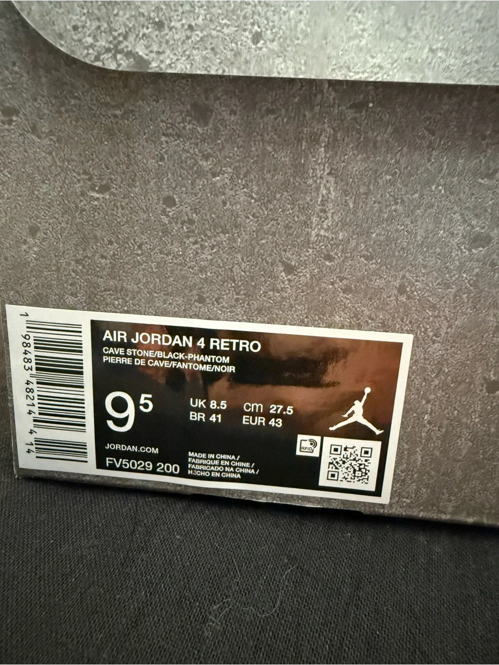 Air Jordan 4 ‘Cave Stone’ Men's 9.5